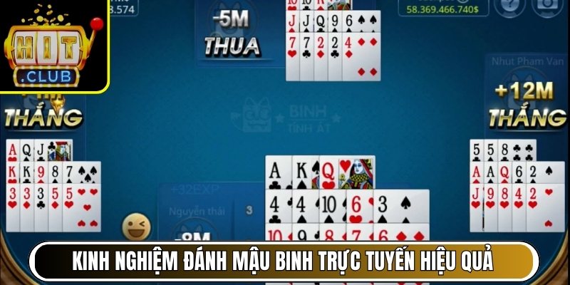 Kinh nghiệm đánh Mậu Binh trực tuyến hiệu quả
