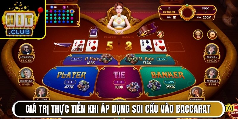 Giá trị thực tiễn khi áp dụng soi cầu vào baccarat