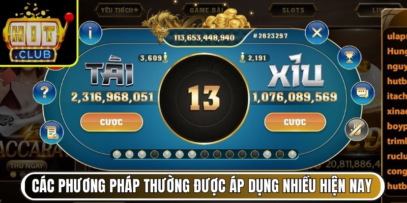 Các phương pháp thường được áp dụng nhiều hiện nay